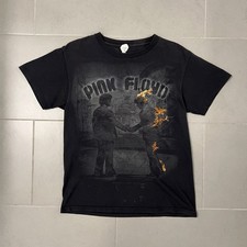 Vintage 2009 Pink Floyd Wish You Were Here Man on Fire T-shirt Band Music Mens M