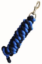 10 ft Horse Halter Cotton Lead Rope Heavy Duty 3/4 Diameter Brass Snap 60521CH