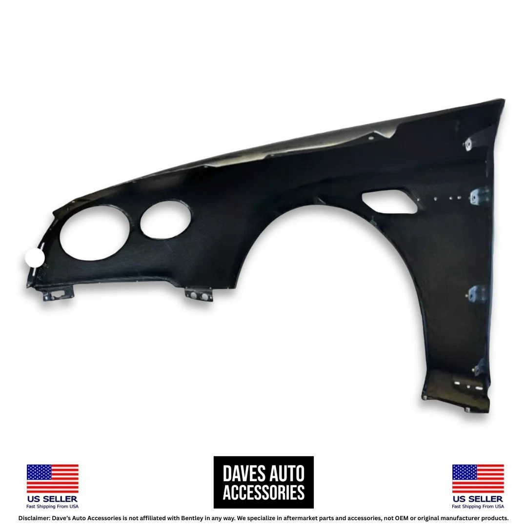 Left + Right Fender Panels Carbon Fiber 2016-2018 Bentley Continental GT GTC