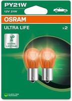 Osram Ultra Life PY21W Bau15S 12 V/21 W (2Er Blister)