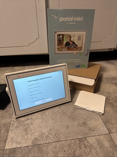 Facebook 899-00077-01 Mini Smart Video Calling 8 in Touch Screen Display for...