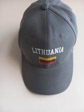 Lithuania New Sports Baseball Cap Trucker Hat Structured, Curved Brim, Grey