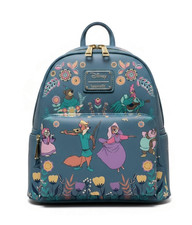 NWT LOUNGEFLY ROBIN HOOD AND FRIENDS FLORAL M...
