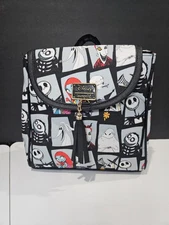 Nightmare Before Christmas Jack Skellington Glow In The Dark Slouch Backpack