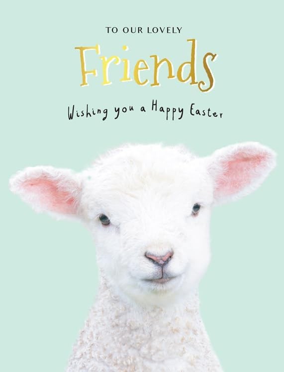 Easter Card To Our Lovely Friends. 19x13cm
