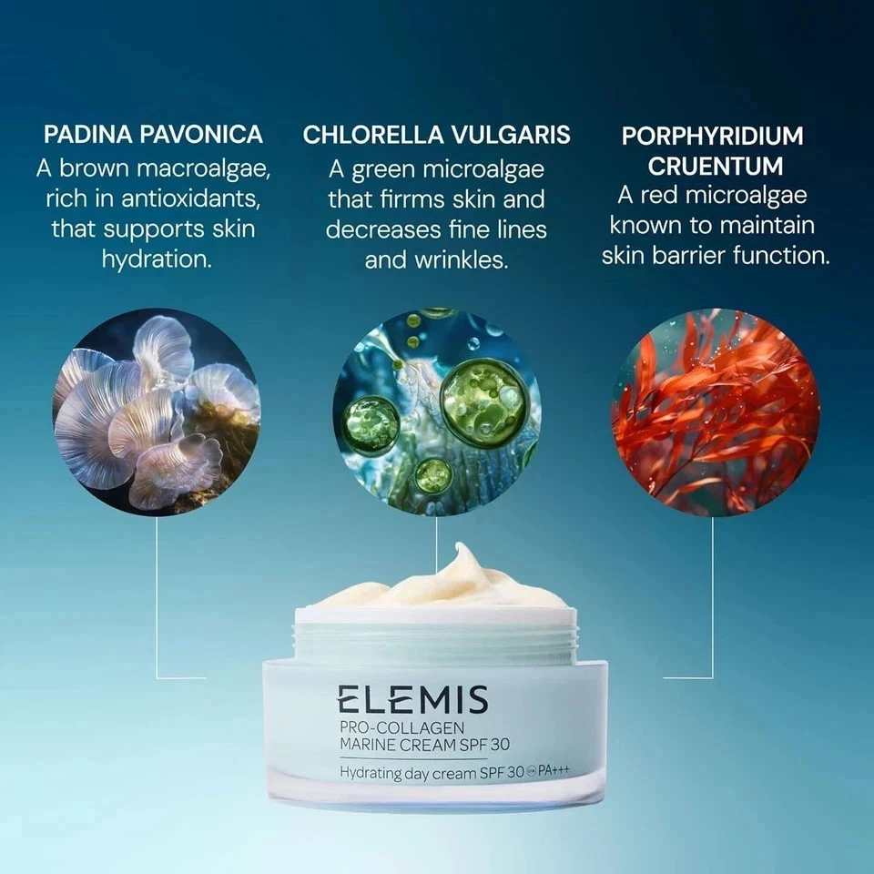 Elemis Pro Collagen Marine Cream SPF30 Anti wrinkle Day Cream 50ml 7-04-2027 Exp - Image 3 of 4
