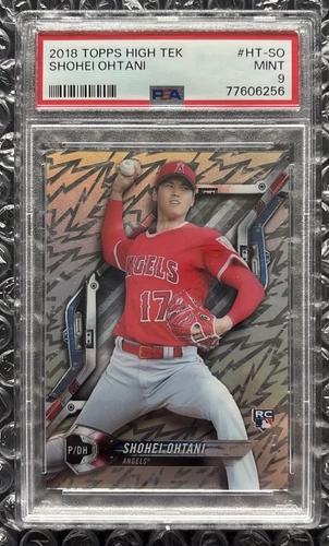 2018 TOPPS HIGH TEK SHOHEI OHTANI RC HT-SO PSA 9 PATTERN 2