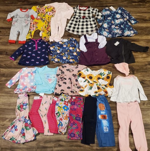 Paket Baby Mädchen Kleidung Paket 6-12 Monate 9 Monate einige Neu mit Etikett Carters Disney