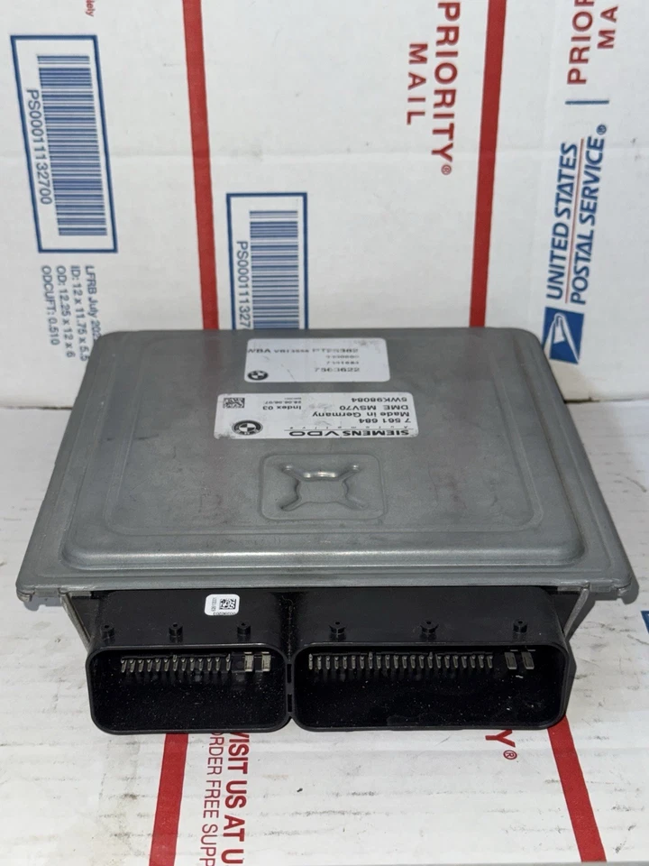 BMW 325i 330i 2006 2007 ordenador de motor 7561684 7563626 unidad de módulo de control ECU Foto 3 de 4