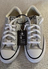 Converse Chuck Taylor All Star Unisex Kids Silver Glitter Low Top, US 5