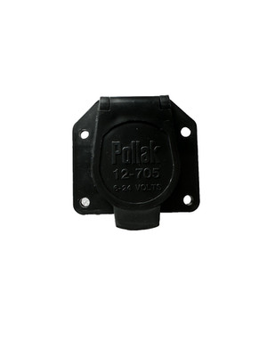 12-705 REPLACEMENT 7-WAY RV TRAILER CONNECTOR SOCKET - VEHICLE END, 6-12V
