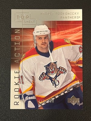 Andrej Podkonicky 2001-02 Upper Deck Rookie Action /900 Top Shelf Panthers 