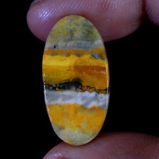 10.90 Cts Natural Bumblebee Jasper Oval Shape Cabochon Loose Gemstone