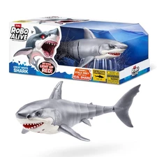 Robo Alive Great White Shark by Zuru, Battery-Powered Light-Up Toy