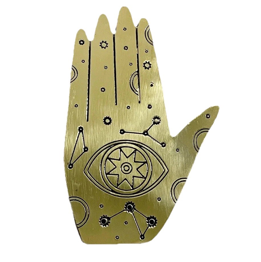 NEW Goddess Provisions Healing Hand Incense Holder Brass Spiritual Decor Gift