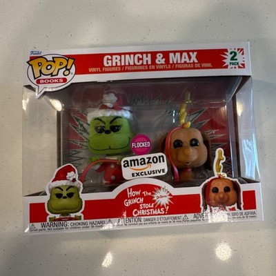 Funko Pop! Books Grinch & Max Flocked Amazon Exclusive Vinyl Figure 2-Pack