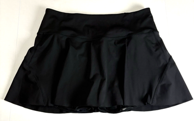 #ad #ad Athleta Black Ace Tennis Skort 13.5quot; Women#x27;s Large Athletic Stretch Excellent $22.95