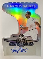 2026 LEAF METAL BASEBALL HAROLD BAINES #1/10 SILVER PRISMATIC AUTO CARD #S-HB1