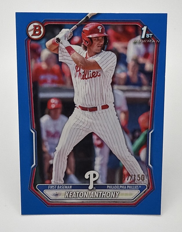 2026 Bowman KEATON ANTHONY 1st Bowman Blue /150 Phillies #BP-121