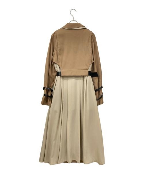 Ameri Layered Coat M Brown Polyester Used Warm Wi… - image 2