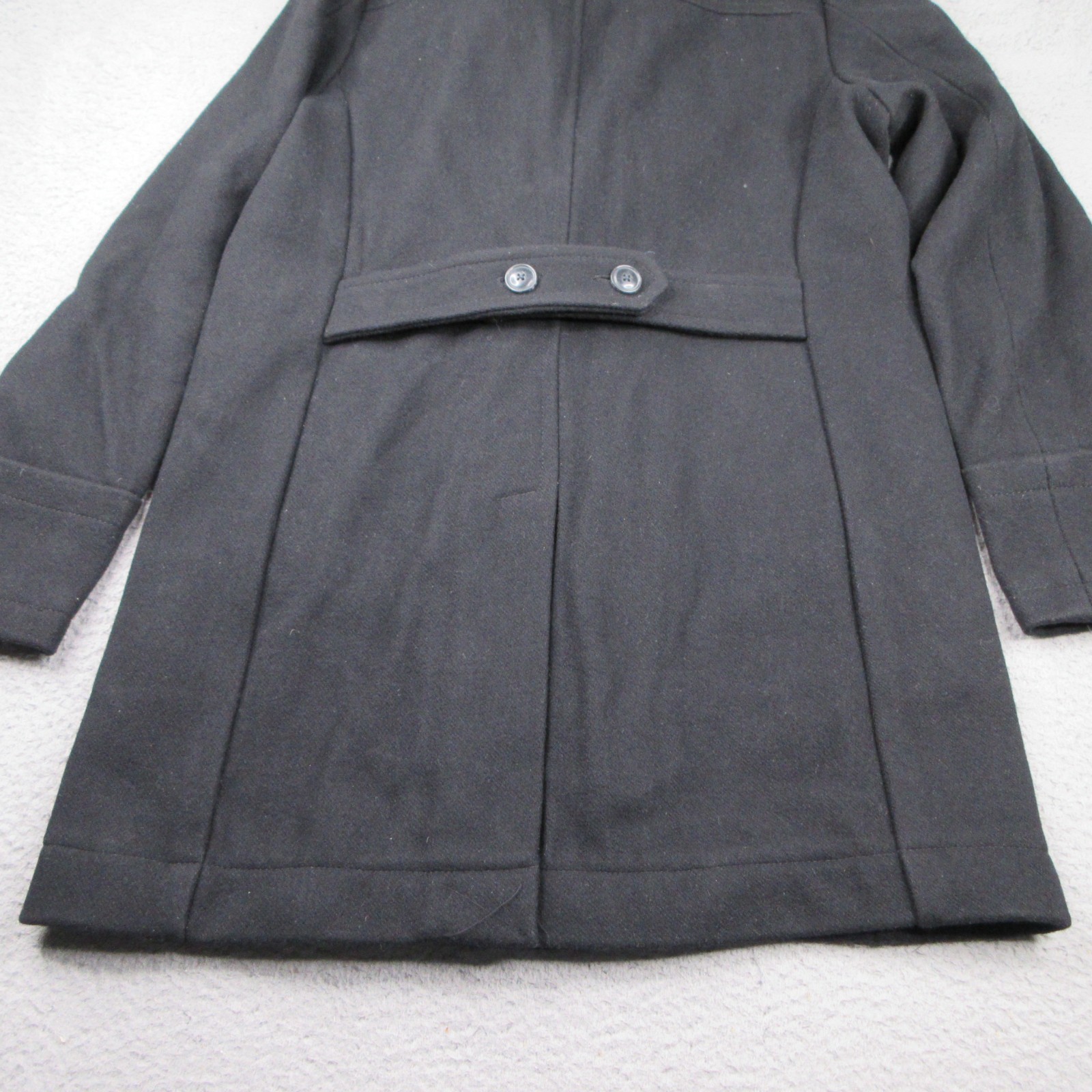 Superdry Peacoat Womens 2XL Black Wool Double Breasted image 6