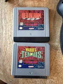 Nintendo Virtual Boy Console Stand Controller Red Alarm Mario's Tennis NO POWER