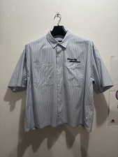 Abercrombie  Fitch Striped Short Sleeve Work Shirt