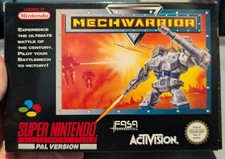 SNES Super Nintendo Mech Warrior Game Boxed PAL Mechwarrior