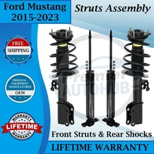 Monroe OEM Front Struts & Rear Shocks For 2015-2023 Ford Mustang Lifetime Warr.