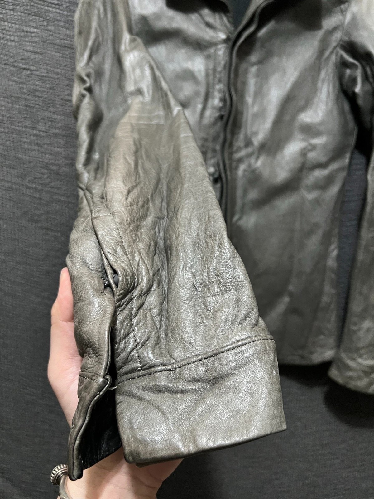 early ergonomic leather jacket by Devoa - image 4