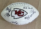 KANSAS CITY CHIEFS TEAM SIGNED FOOTBALL LEGENDS TAMBA ALEX SMITH ERIC BERRY COA
