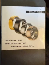 Black Size 12 Smart Heart Ring Mobile App Real Time
