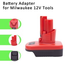 For Makita 18V Series Li-ion Battery Adapter To For Milwaukee 12V Power Tools