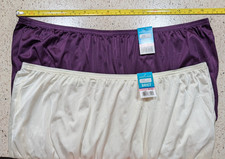 VANITY FAIR 15712 Women's NWT Nylon High Waist Granny Panties 2pr 10/ 3XL