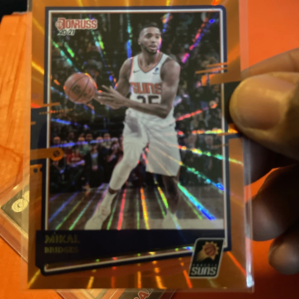 2020-21 NBA Hoops Mikal Bridges Great Significance Auto #GS-MKB Suns **READ** - Image 4 of 4