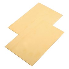  2 Pcs Feuille Laiton Plaques En Pour Loisirs Créatifs Métalliques