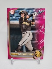 2022 Euribiel Angeles Bowman Prospects Fuchsia, San Diego Padres 136/299.
