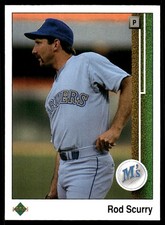 Rod Scurry 1989 Upper Deck #208 Mariners MLB READ FREE SHIPPING AutographDen