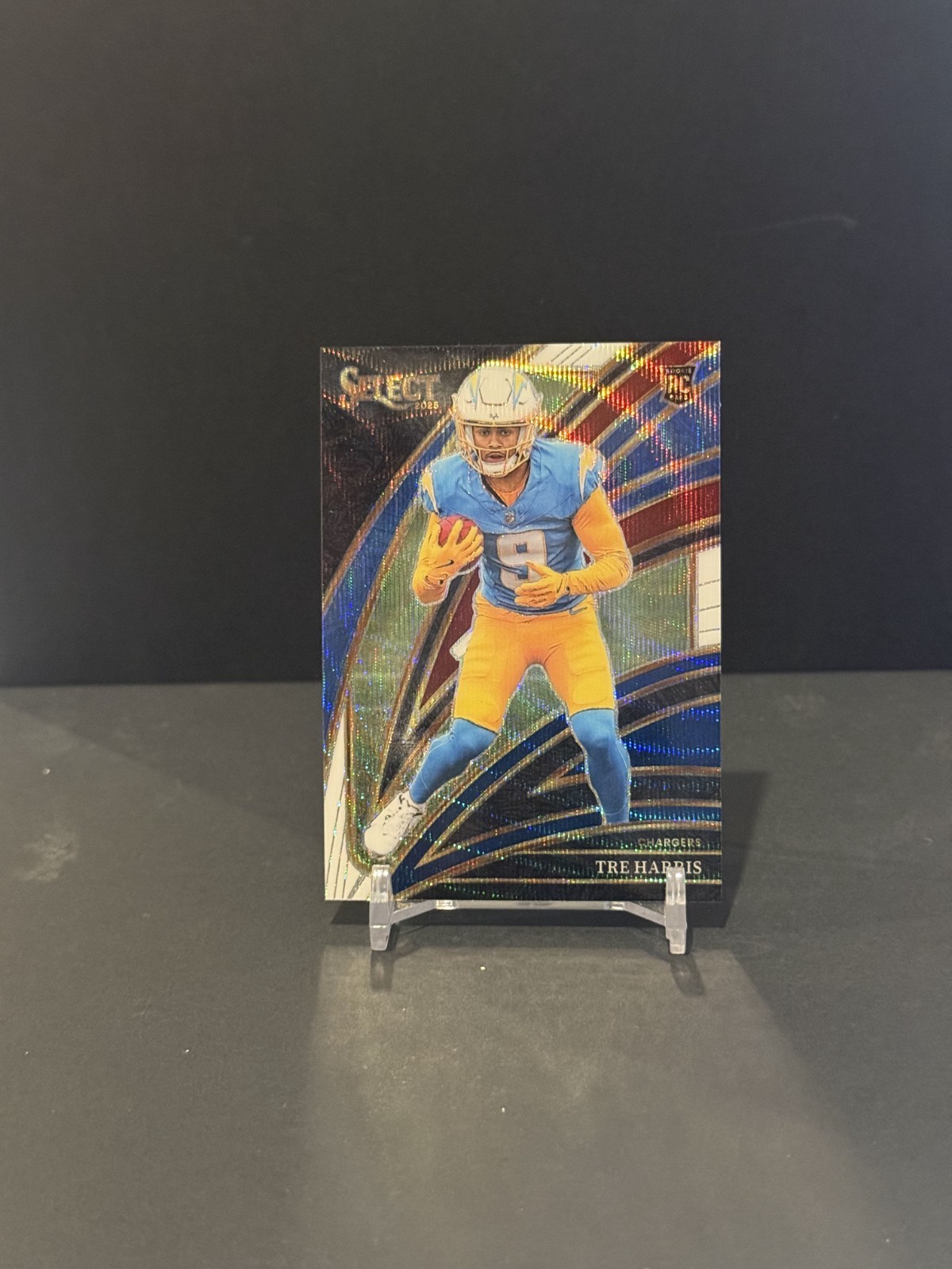 2025 Panini Select - Club Level Tre Harris #201 Tri-Color Prizm /249 (RC)