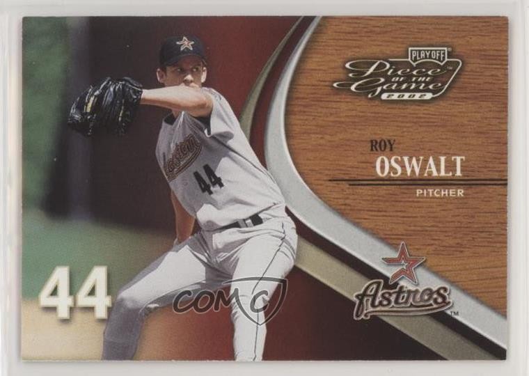 2002 Playoff Piece of the Game Roy Oswalt #45 0w8