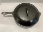 Refurbished Vintage Lodge #8 Deep Cast Iron Chicken Fryer With Self Basting Lid