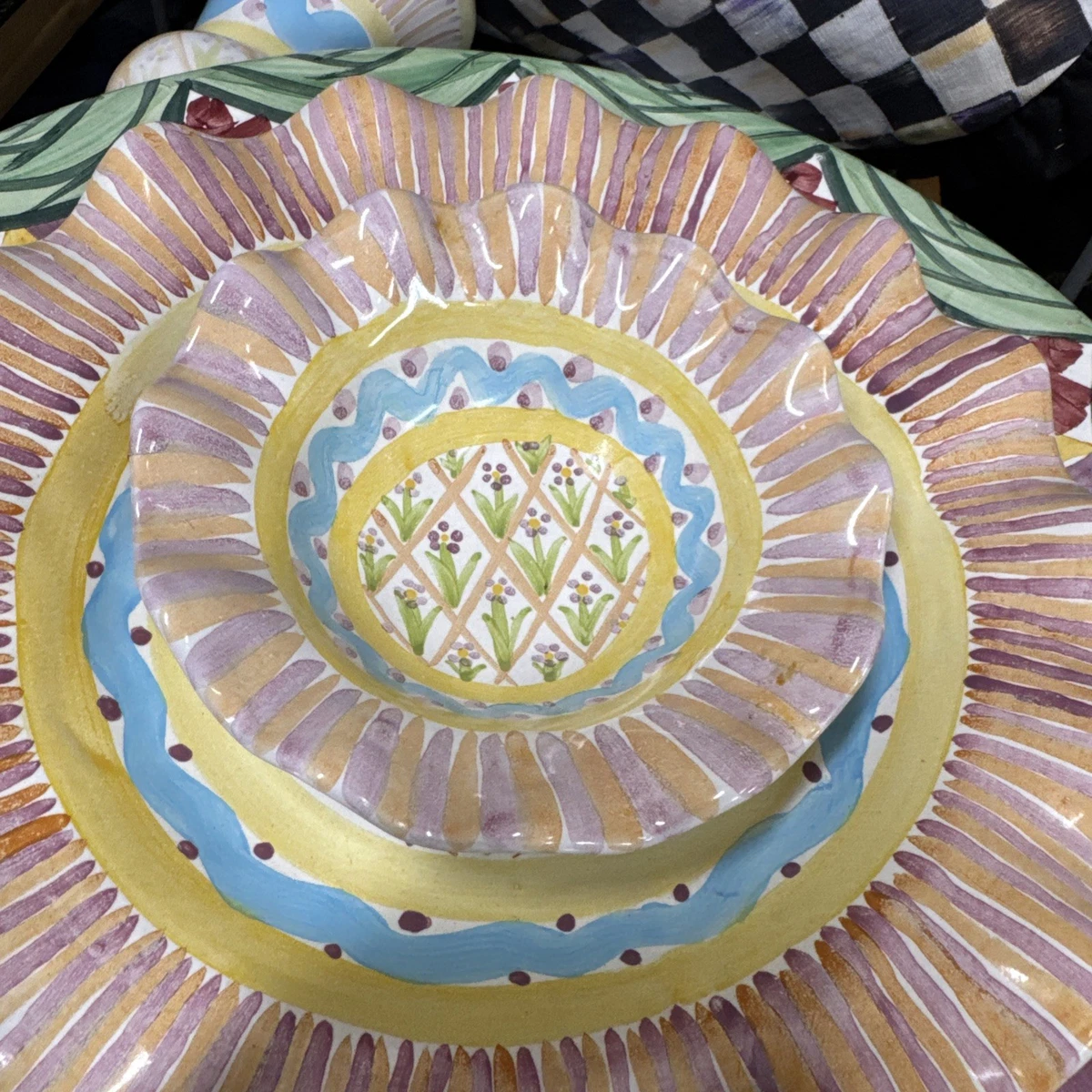 Mackenzie Childs Fluted for sale | eBay