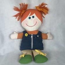 Vintage 1979 Playskool Dressy Bessy Cloth Rag Doll 14.5" Teaching To Dress