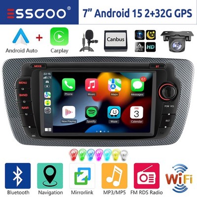 Für Seat Ibiza IV 6J 2009-2015 Android 15 Carplay Autoradio GPS Navi RDS +Kamera