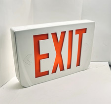 EMERGI-LITE WPREM2C2R Thermoplastic Exit Sign Type X LED 277VAC DUAL CKT