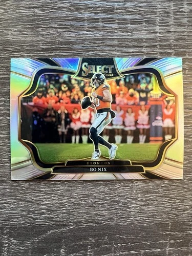 2025 Panini Select Bo Nix- Field Level Silver Prizm #411