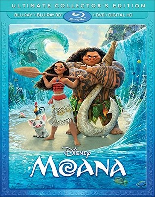 Moana 3D [3D Blu-ray / Blu-ray / DVD / Digital HD], New, Auli'i Cravalho,Dwayne 