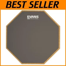 Quiet 7 Inch Drum Practice Pad - Single Sided Natural Rubber for Realistic Feel
