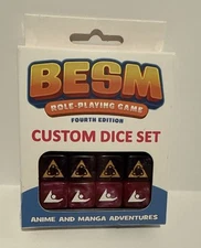 Dyskami Superhero RPG BESM Custom Dice Set (8) Fair/NM
