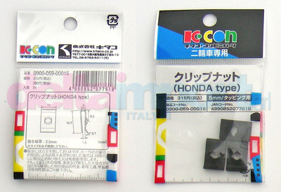 Clip Nut Bracket 5mm KCON Kitaco HONDA YAMAHA KAWASAKI DUCATI